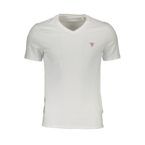 Guess Jeans White Organic Cotton Men T-Shirt