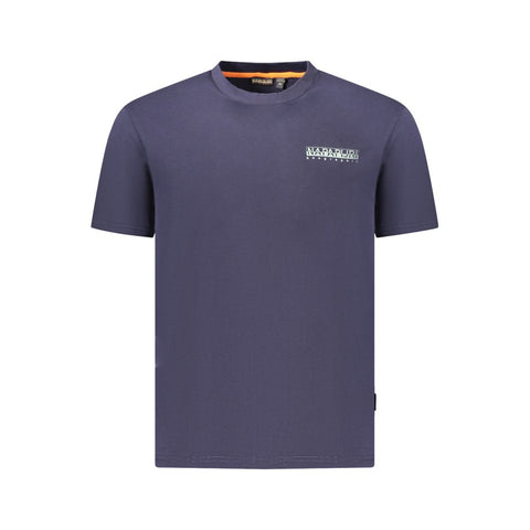 Napapijri Blue Cotton Men T-Shirt