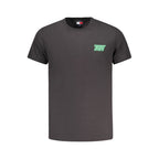 Tommy Hilfiger Black Cotton Men T-Shirt