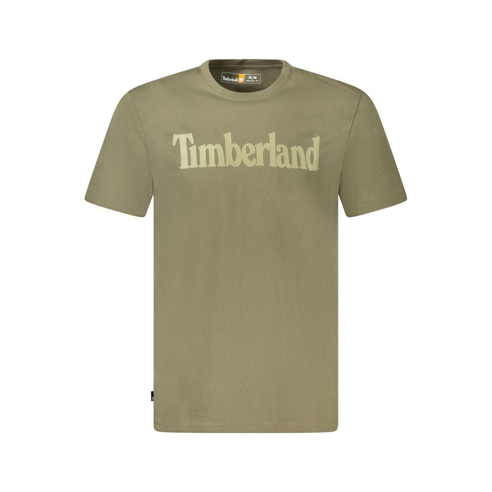 Timberland Verde Cotton Men T-Shirt