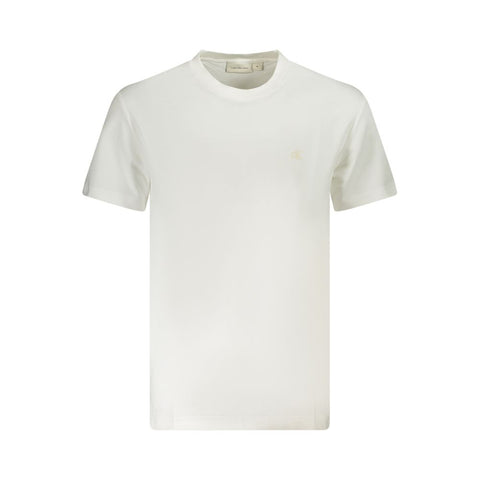 Calvin Klein White Cotton Men T-Shirt