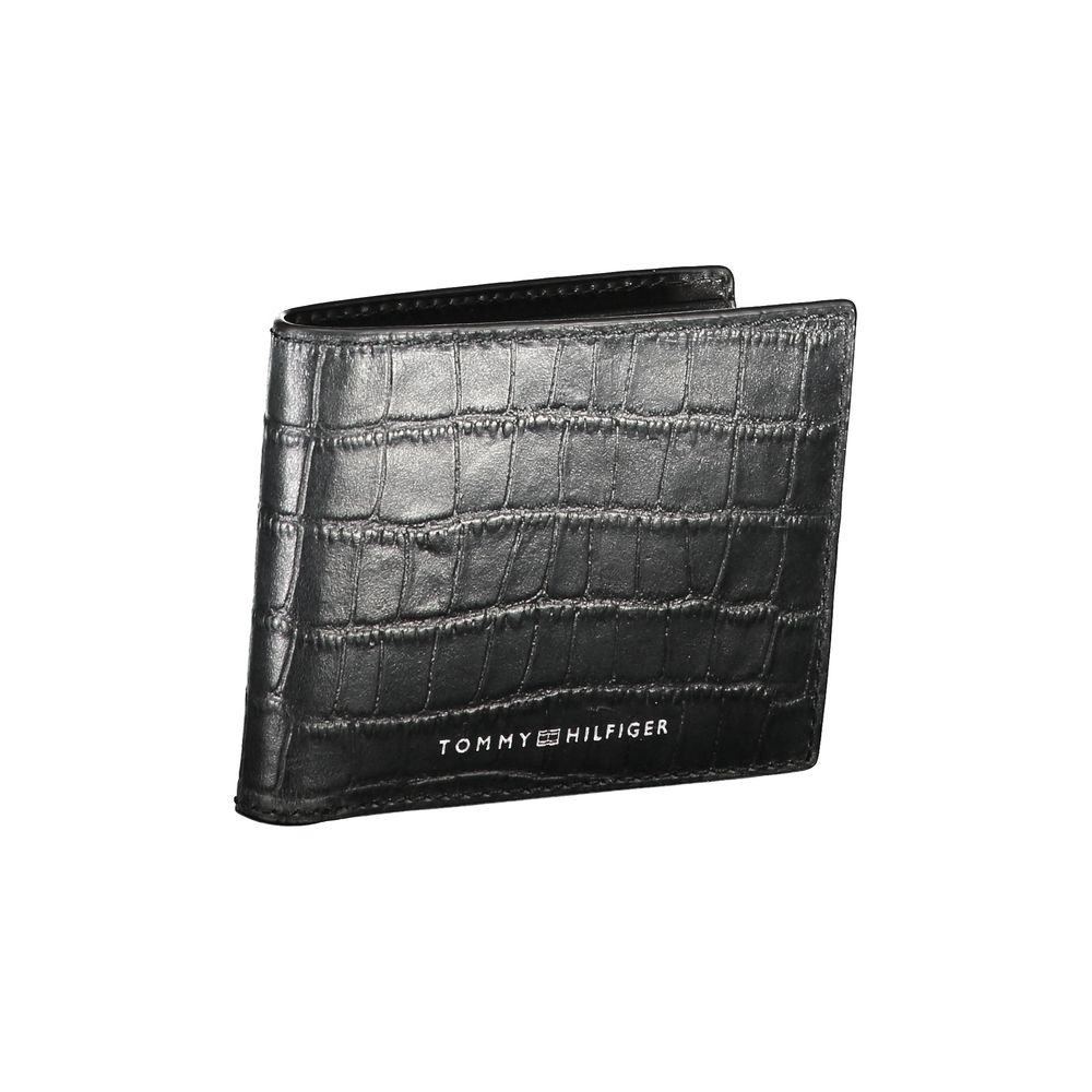 Tommy Hilfiger Black Leather Men Wallet
