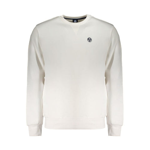 North Sails White Cotton Men Sweater