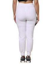 Dolce & Gabbana White Cotton Stretch Jogger Sweatpants Pants