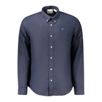 Timberland Blu Linen Men Shirt