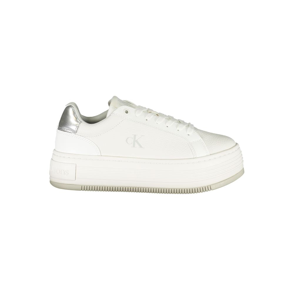 Calvin Klein White Leather Women Sneaker