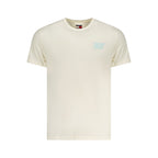 Tommy Hilfiger Beige Cotton Men T-Shirt