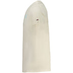 Tommy Hilfiger Beige Cotton Men T-Shirt