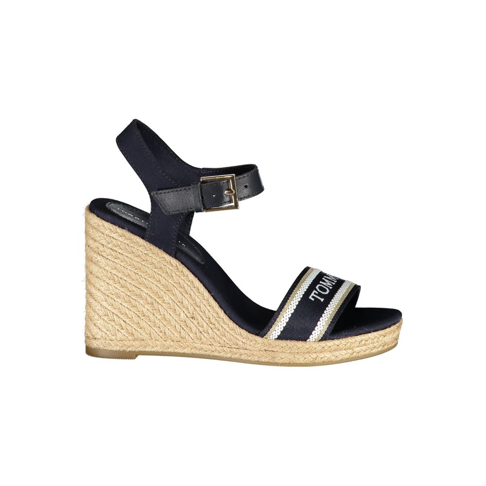 Tommy Hilfiger Blue Leather Women Sandal