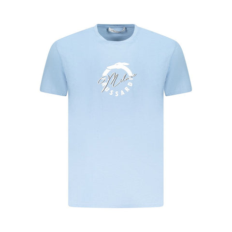 Trussardi Light Blue Cotton Men T-Shirt