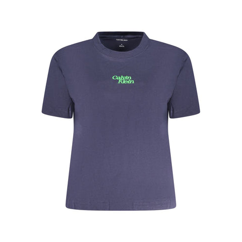 Calvin Klein Blue Cotton Women T-Shirt