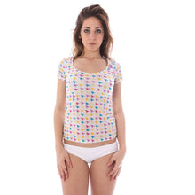 White Nylon Women T-Shirt A-Style