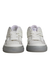 Dolce & Gabbana White Low Top DG Embossed Men Sneakers Shoes