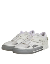 Dolce & Gabbana White Low Top DG Embossed Men Sneakers Shoes