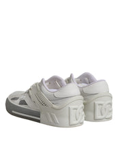 Dolce & Gabbana White Low Top DG Embossed Men Sneakers Shoes