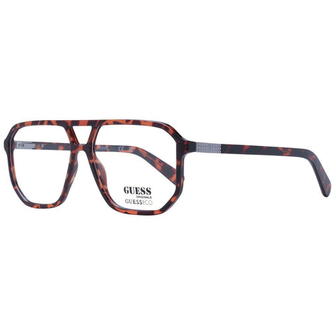 Brown Unisex Glasses Frame Guess