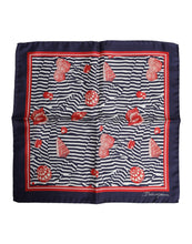 Dolce & Gabbana Multicolor Seashells Square Men Foulard Scarf