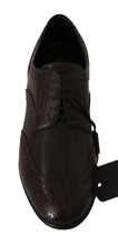 Brown Leather Broques Oxford Wingtip Shoes Dolce & Gabbana