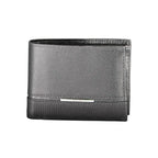 Black Leather Wallet Calvin Klein