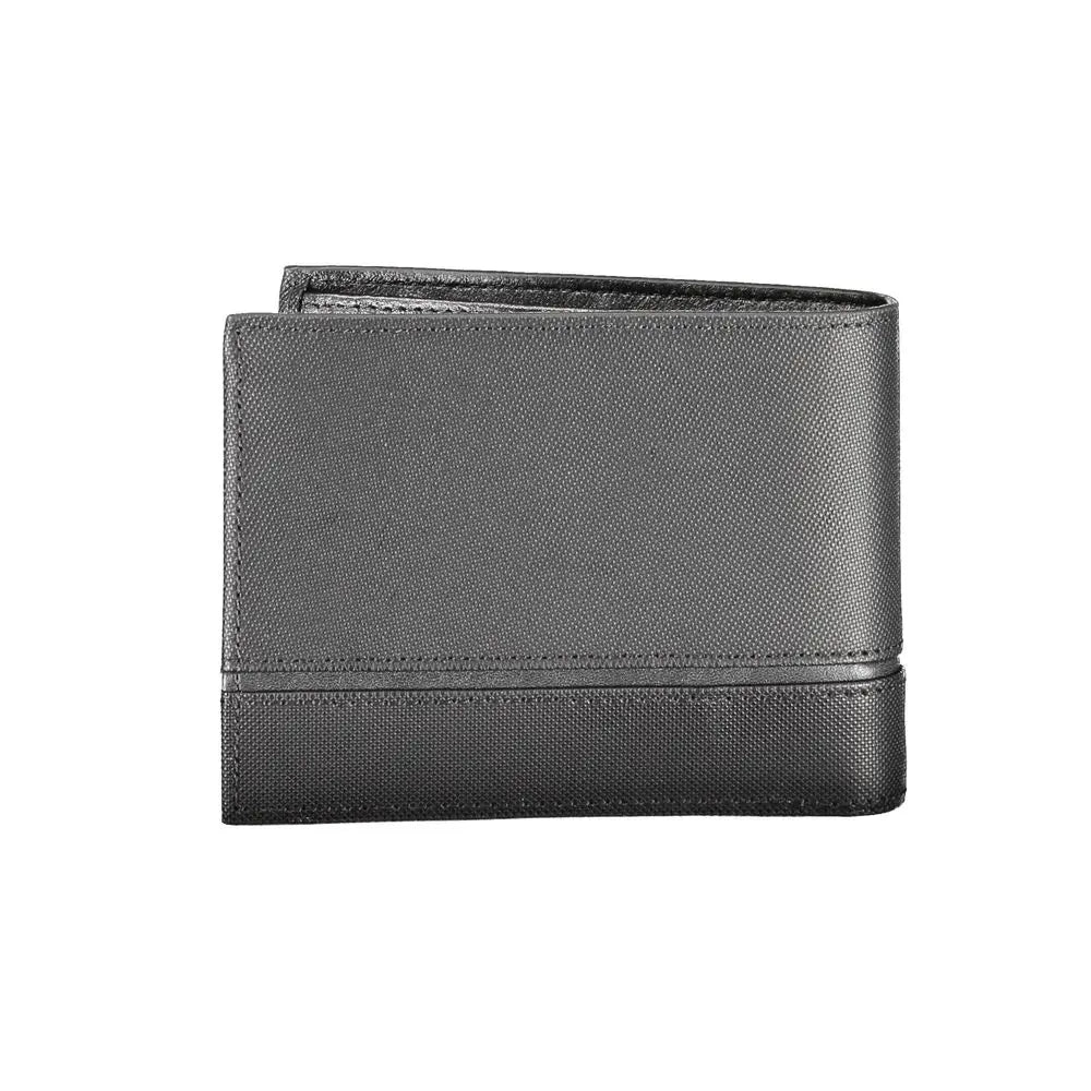 Black Leather Wallet Calvin Klein