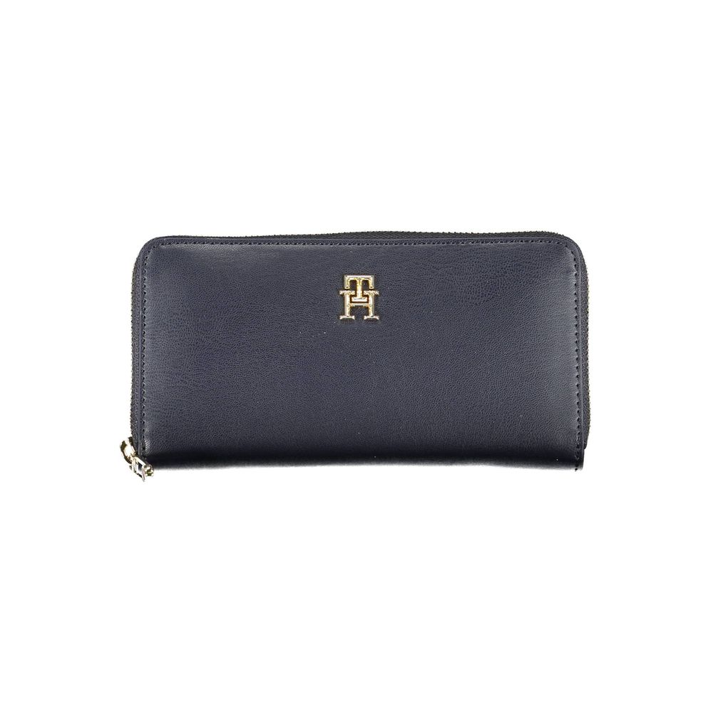 Tommy Hilfiger Blue Polyurethane Women Wallet