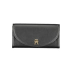 Tommy Hilfiger Black Polyurethane Women's Wallet