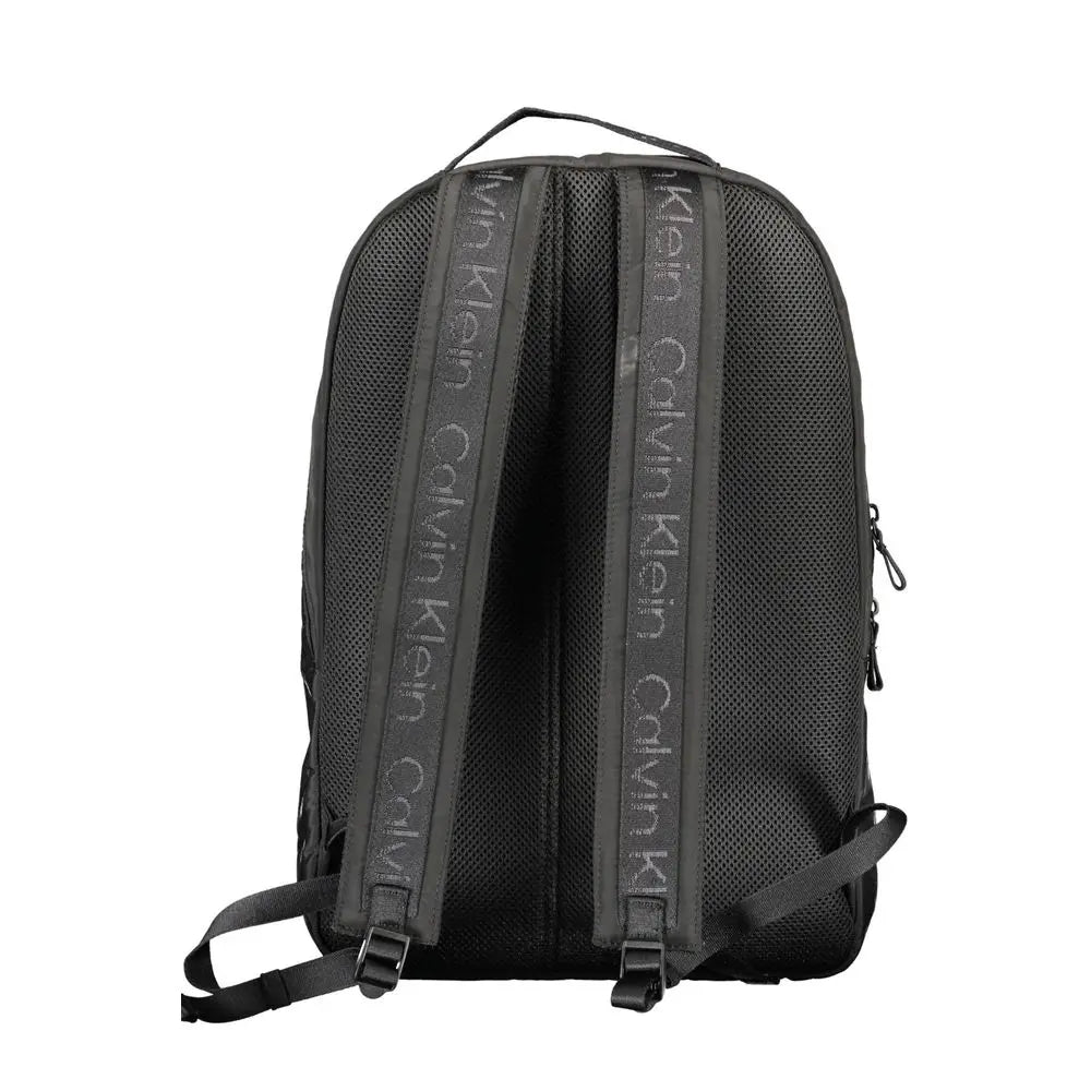 Black Polyester Backpack Calvin Klein