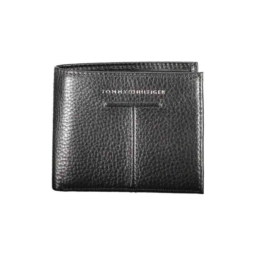 Black Leather Wallet Tommy Hilfiger