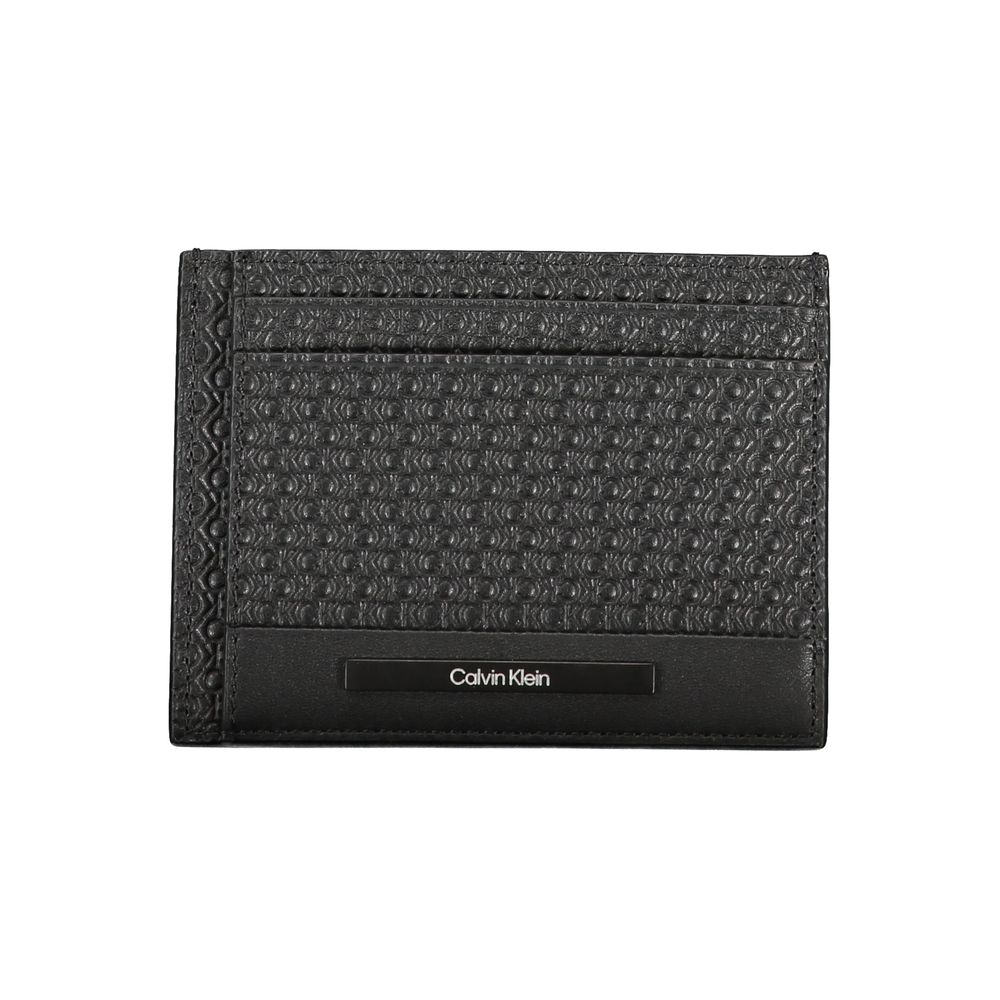Calvin Klein Black Leather Mens Card Holder