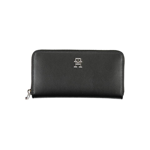 Black Polyester Wallet Tommy Hilfiger