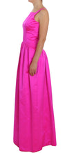 Pink Silk Long Sheath Ball Gown Dress Dolce & Gabbana