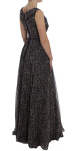 Dark Silk Shift Gown Full Length Dress Dolce & Gabbana