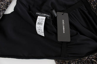 Dark Silk Shift Gown Full Length Dress Dolce & Gabbana