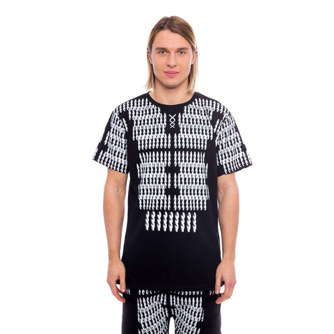 Black Cotton Men T-Shirt Nicolo Tonetto