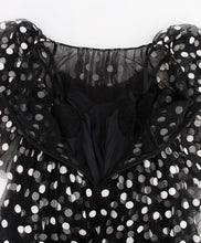 Black White Polka Dotted Ruffled Dress Dolce & Gabbana
