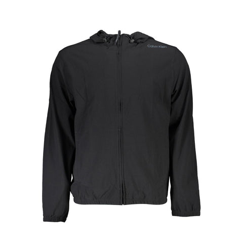 Calvin Klein Black Polyester Men Sweatshirt