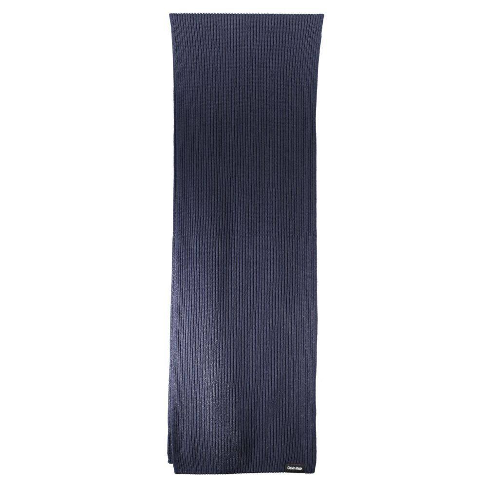 Calvin Klein Blue Cotton Men Scarf