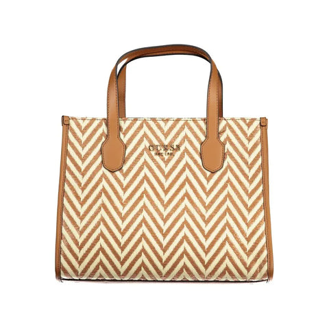 Brown Cotton Handbag Guess Jeans
