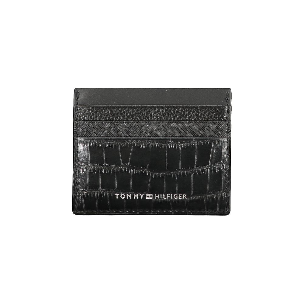 Tommy Hilfiger Black Leather Men Wallet
