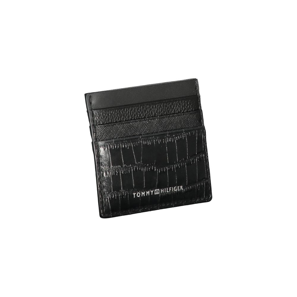 Tommy Hilfiger Black Leather Men Wallet