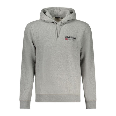 Gray Cotton Men Sweater Napapijri