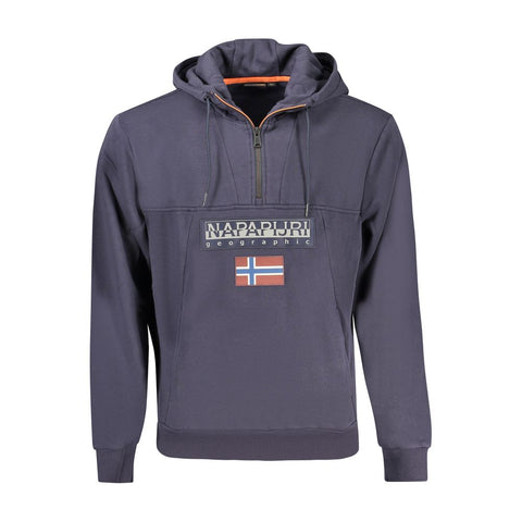 Napapijri Blue Organic Cotton Men Sweater
