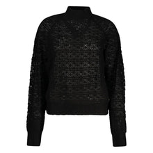 Guess Jeans Black Alpaca Leather Sweater