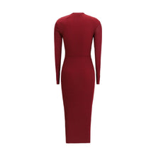 Self-Portrait Ribbed midi Dress