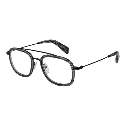 Gray Unisex Glasses Frame Yohji Yamamoto