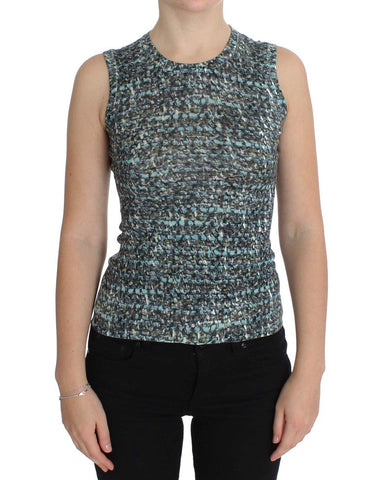 Blue Wool Sweater Sleeveless Pullover Dolce & Gabbana