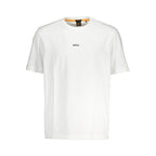 Hugo Boss White Organic Cotton Men T-Shirt