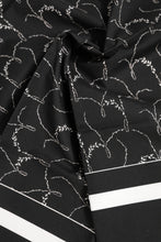 Dolce & Gabbana Black White Printed Square Foulard Scarf