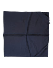 Dolce & Gabbana Dark Blue Silk Square Men Foulard Scarf