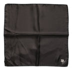 Dolce & Gabbana Brown DG Crown Silk Square Men Foulard Scarf